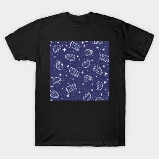 Tardigrades in Space (blue) T-Shirt